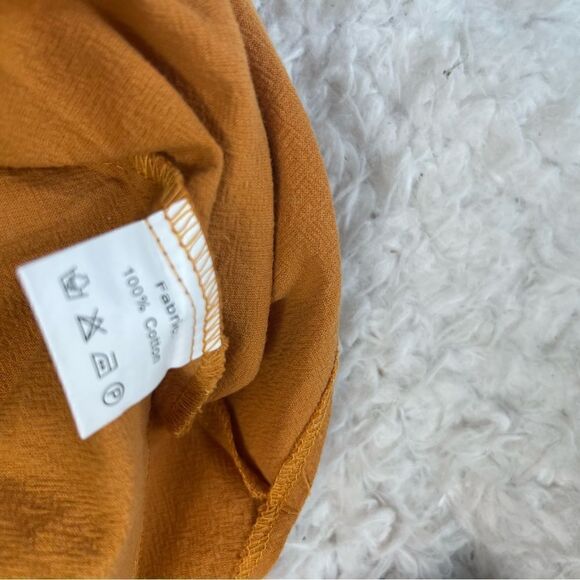 NWT YESNO Cotton Rustic brown Long Casual Loose Rompers with pockets SZ3XL - Picture 8 of 8